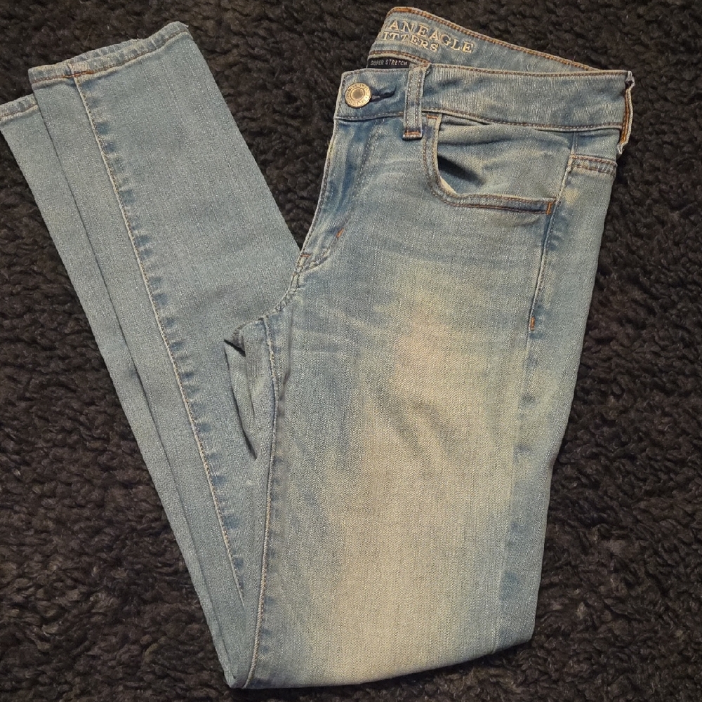 American Eagle Women's Light Blue Jeggings